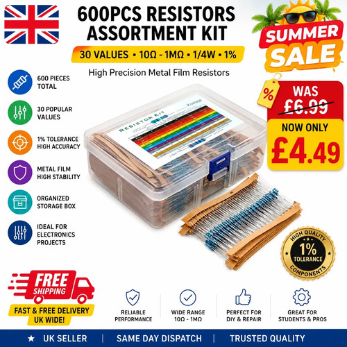 600pcs resistors assortment - resistors,