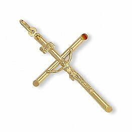 9ct gold cross crucifix jesus - 9ct,