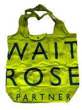 Waitrose & Partner Lime Core Pouch Bag Reusable Shopping Tote Bag Genuine UK