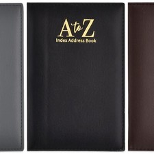 FAUX LEATHER A-Z ADDRESS BOOK
