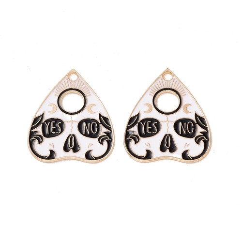 Enamel charms ouija - enamel, planchette