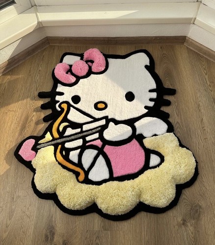 Hello kitty handmade tufting - hello,