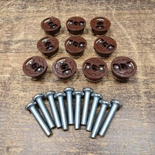 10 x GRIP IT PLASTERBOARD FIXINGS & SCREWS BROWN 20mm FREE P&P VAT INC