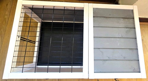 Pawhut wooden rabbit hutch - rabbit,