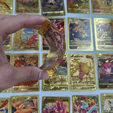 55PCS Pokemon Card Foil GOLD