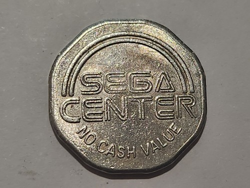 Sega center arcade game token - center,