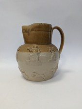 Antique Doulton Lambeth Salt Glazed Stoneware Pitcher Jug A150 P394