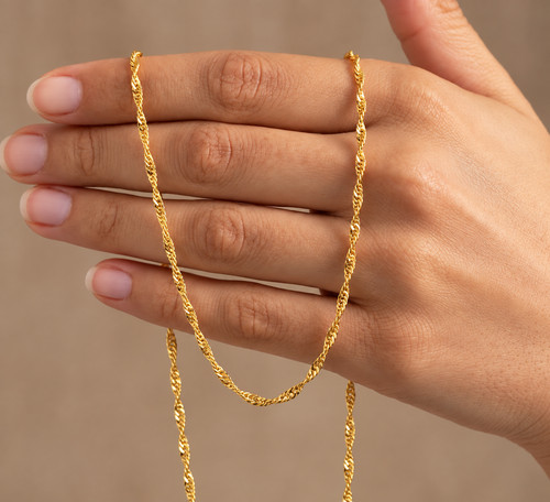 9ct solid gold silver 2mm - 9ct,
