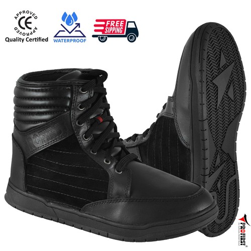 Men black motorbike - black, leather