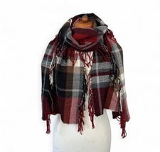 M&S Red Tartan Check Tassel