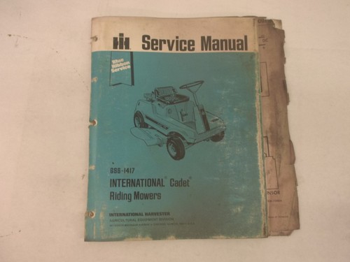 International cub cadet riding - international,