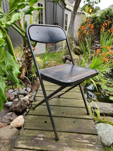 Samsonite metal folding chair - folding,