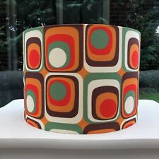 Lampshade West German MCM Retro Vintage 60s 70s Lamp Shade Groovy Orange Brown