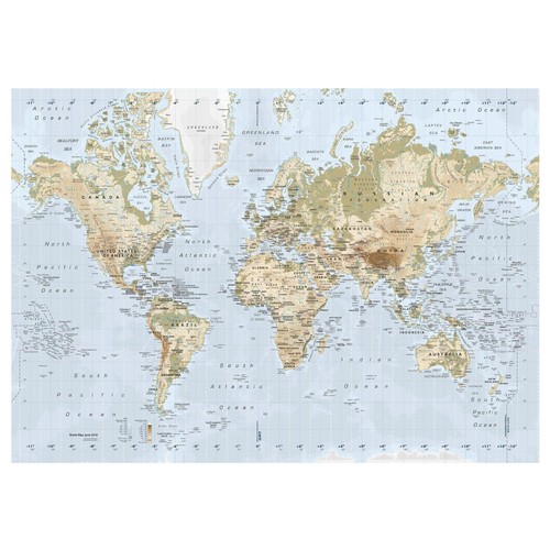 Ikea premiar world map atlas - map,