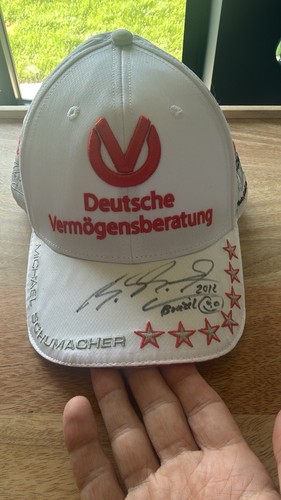 Signed michael schumacher cap - schumacher,