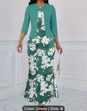 2pcs Elegant Floral Print