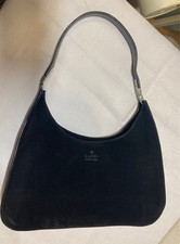 GUCCI Black Suede Shoulder Bag