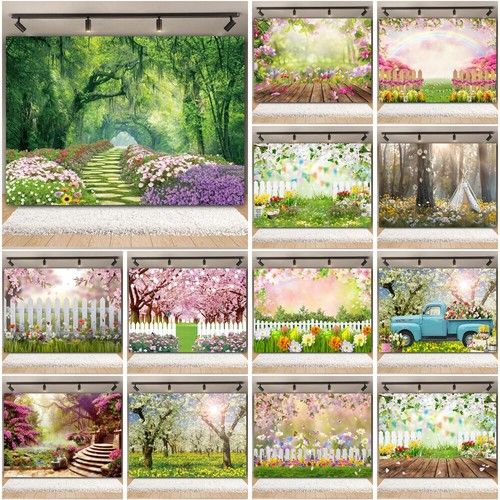 Fence yard flowers - yard,