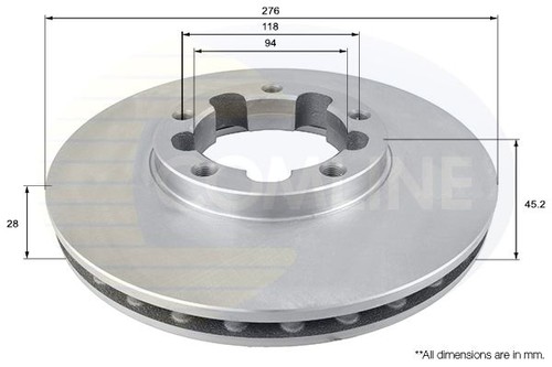 Brake disc front internally - disc,