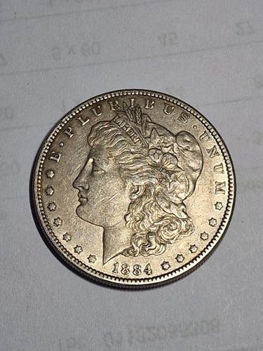 1884 morgan silver dollar coin - dollar,