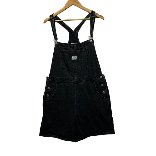 Levis black denim - denim, bib
