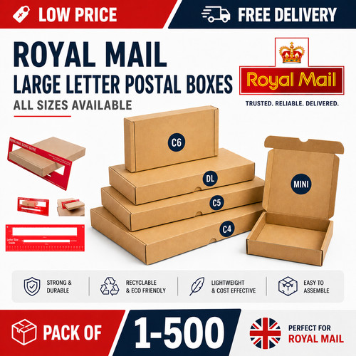 Large letter mailing - large, boxes