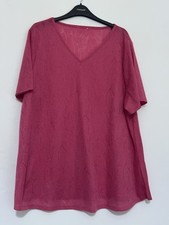 Cerise Pink Textured Top Size 22-24