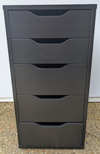 IKEA ALEX DRAWERS IN BLACK -
