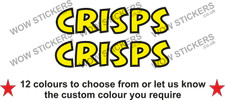 2 x  Crisps Stickers street