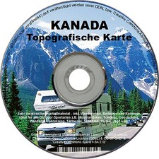 Topo Map CANADA for Garmin GPS