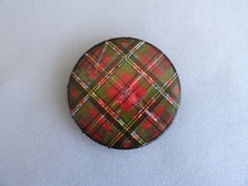 Antique TARTAN WARE Pin