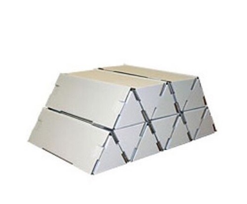 Triangular white postal - triangular,