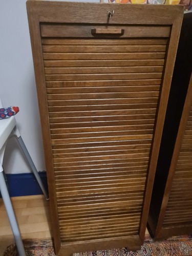 Vintage oak tambour - vintage, filing