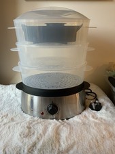 LOGIK - Stainless Steel Steamer - New - 9 Litre Capacity with 1 Litre Rice Bowl