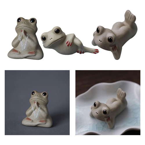 Ceramics frog tea pet figurine - ceramics,