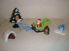 Playmobil 123 Christmas - Santa, Sleigh Reindeer + Snowman, Rabit & Mr Owl.