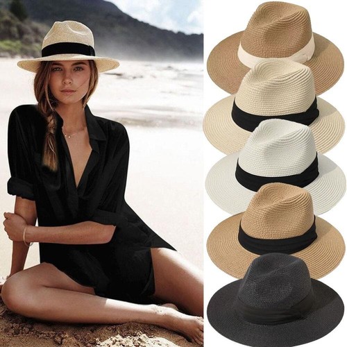 Womens wide brim straw hats - brim,