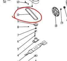 TESCO 173CC 50cm cut LAWNMOWER MOWER gearbox self drive belt 