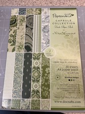 Papermania Verde Paper Pack By Aina Higgins 30 Different A4 Green Sheets 160gms