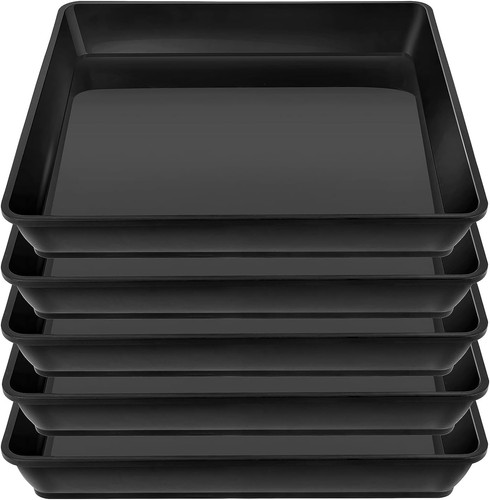 5pack square plant - 5pack, saucer