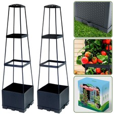 Tomato Grower Pot Planter Growing Set Support Home Garden Indoor Outdoor UK 2PCS