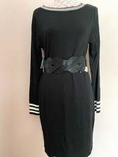 Heyton~Black~Knit~Midi~Dress~L