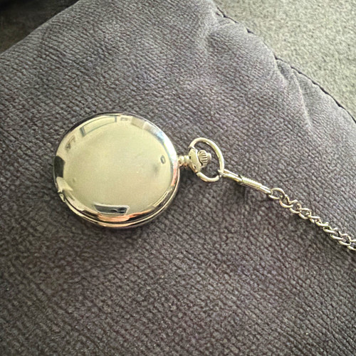 Silver tone full hunter quartz - full,