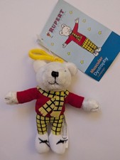 Rupert Bear Plush Keyring New