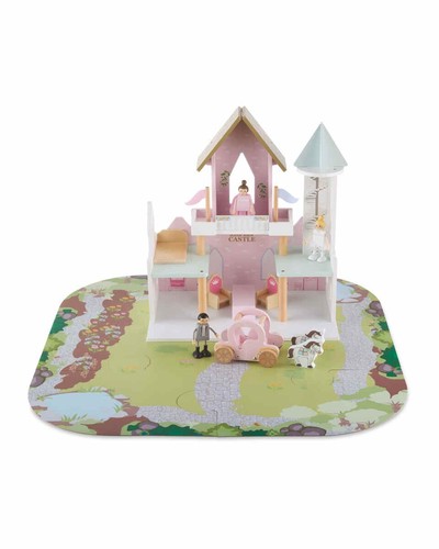 Little town wooden princess - wooden,