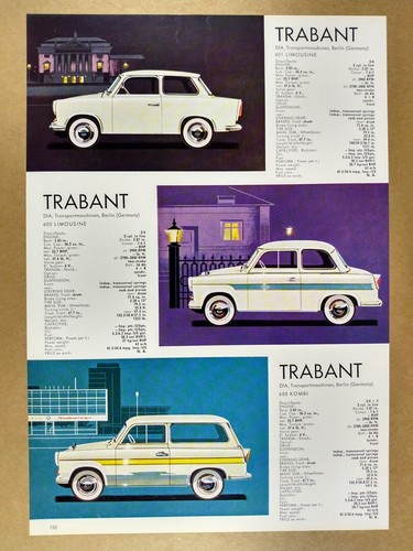1964 trabant 601 600 limousine - 1964,