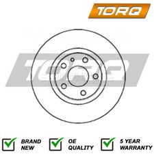 1x Brake Disc Front Torq Fits