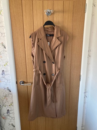 Bnwt zara camel faux leather - bnwt,