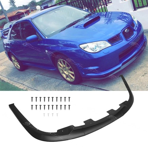 Black front bumper spoiler lip - front,