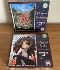 2 x Alchemy 1000 Piece Jigsaw Puzzles The Fantasy Collection Dragon Scold Gothic